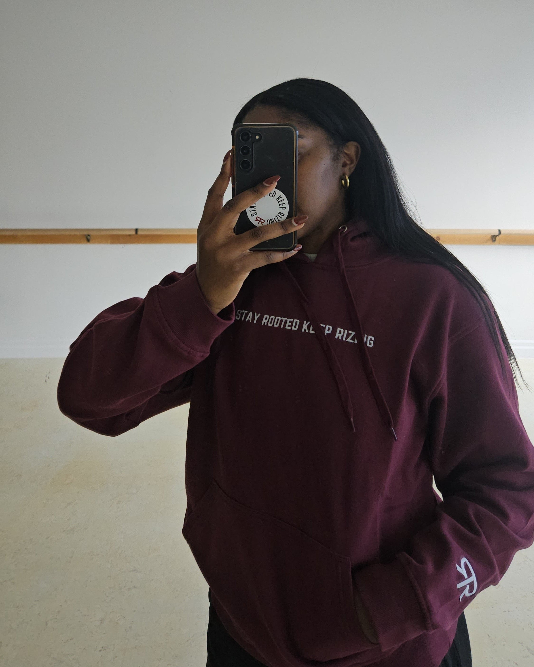 SRKR Mantra Hoodie Maroon